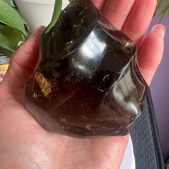 Smoky Quartz Crystal Flame - Picture 2 of 15